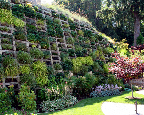 79 ideas to build a retaining wall in the garden - slope protection and catchy