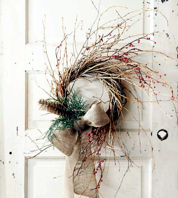 33 ideas to make Christmas wreath for yourself
