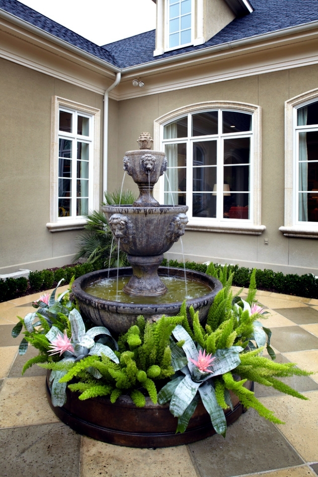 22 ideas for garden fountains as a creative design element in the garden