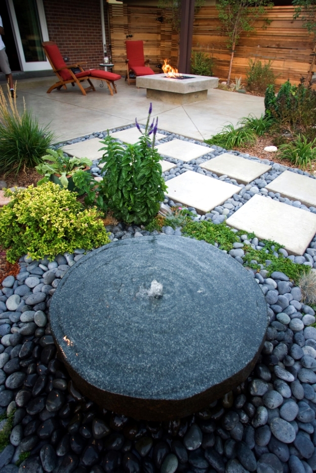 22 ideas for garden fountains as a creative design element in the garden