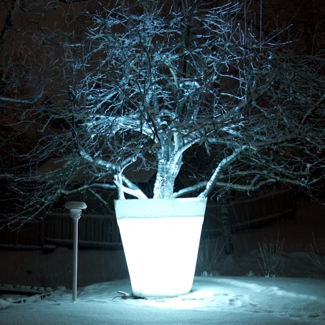 Plastic Pot holder impressive scene in trees