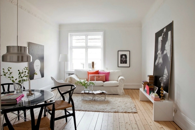 25 decorating ideas living room in Scandinavian style