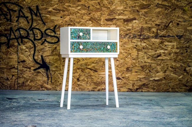 Dyes recycled give old furniture a new glow
