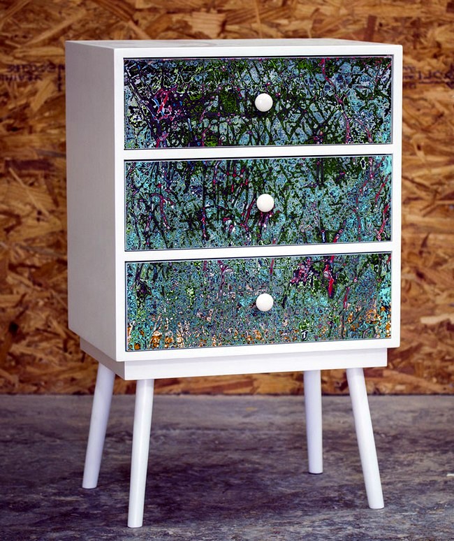 Dyes recycled give old furniture a new glow