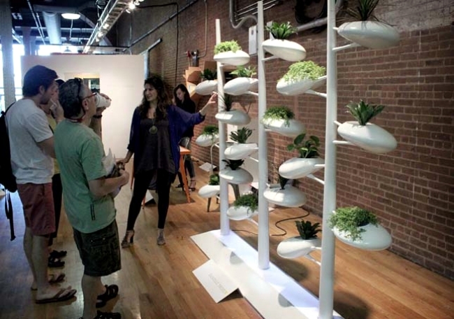 The vertical screen live sustainable garden by Danielle Trofe