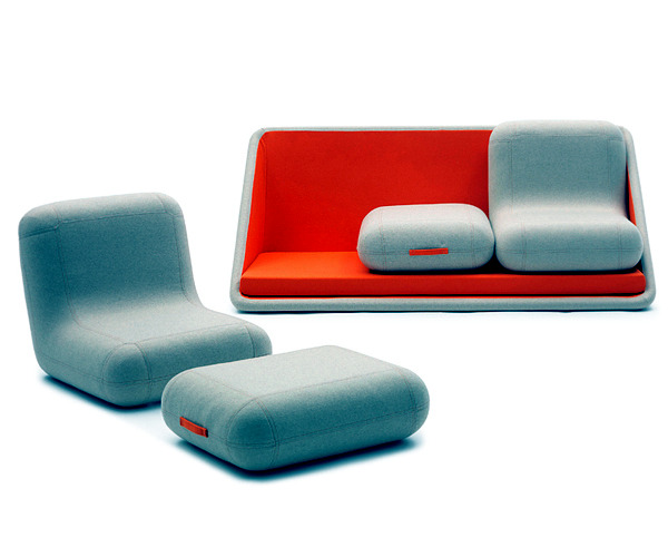 The modular sofa "Concentrate life" by Campeggi The modular sofa "Concentrate life" by Campeggi