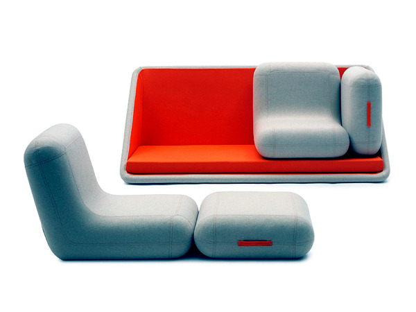 The modular sofa "Concentrate life" by Campeggi The modular sofa "Concentrate life" by Campeggi