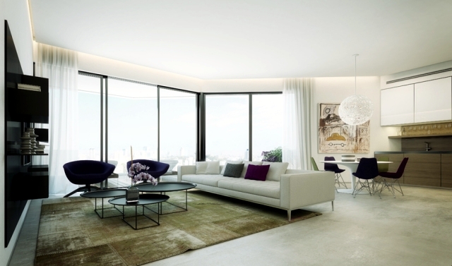 penthouse luxury apartments, shown by Ando Studio