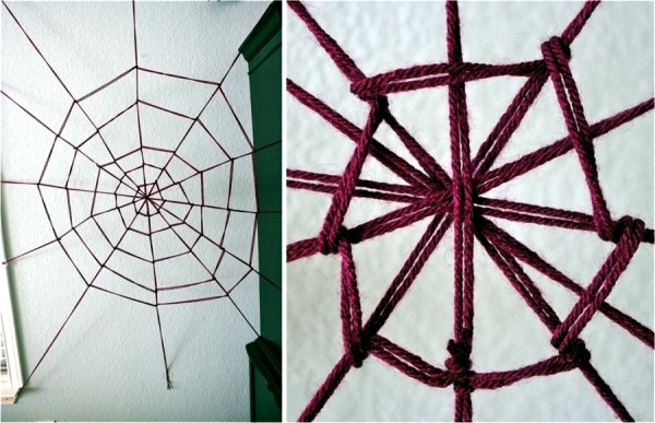 Two decorating ideas for Halloween crafts - the spider and the giant spider