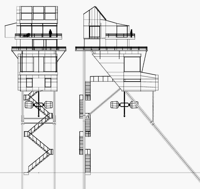 The unique design 3d home Challand Benoit takes on long stilts