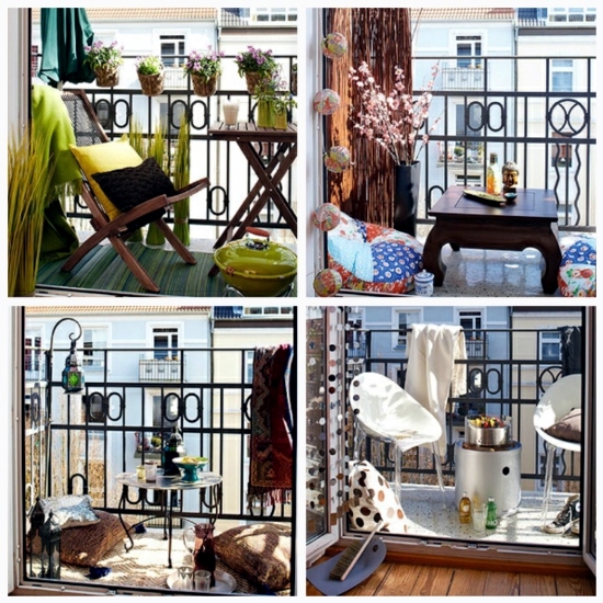 Balcony in summer - colorful decoration ideas for outdoor Balcony in summer - colorful decoration ideas for outdoor