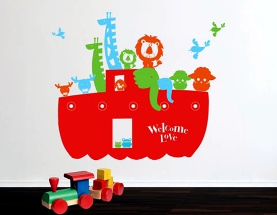 Bumper nursery - decorating ideas wall in your child's room