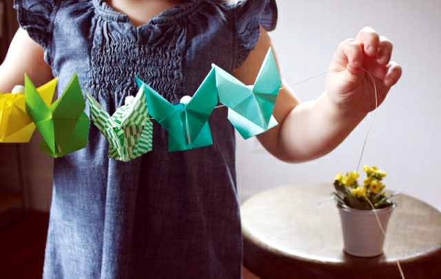 Easter decoration crafts - 20 ideas for fresh garlands for the nursery