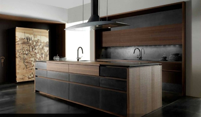 Ideas inspired kitchen wood Modules natural appearance