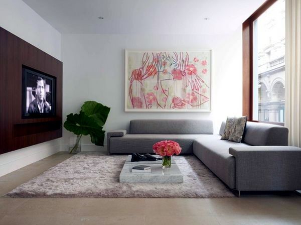 Use abstract art as decorative items for the modern home