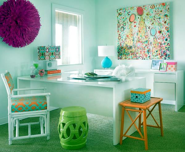 Use abstract art as decorative items for the modern home