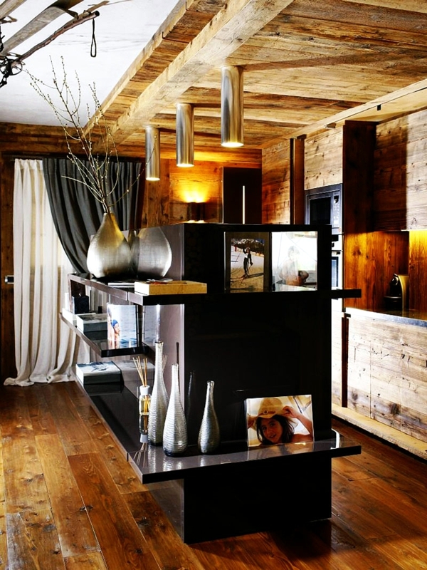 Development of ideas in a rustic style - combining furniture and lighting