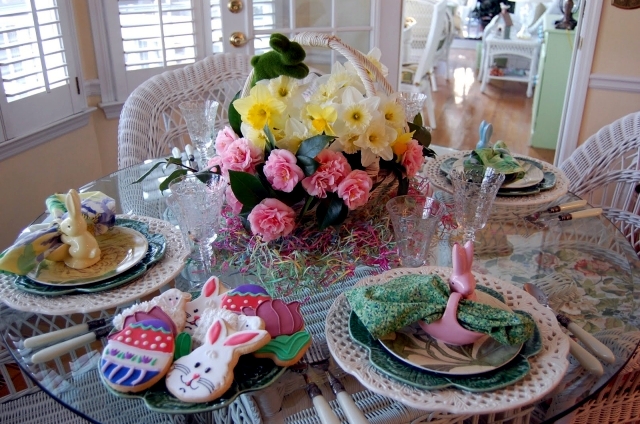 Easter festive table
