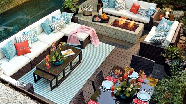 Garden furniture and patio furniture ideas for comfortable seating ... Seating désign patio