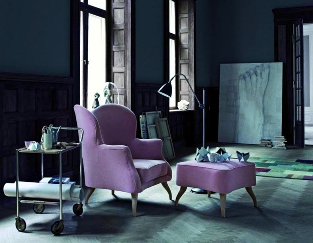 The Color of the Year 2015 - furniture design in cool tones radiating Orchid