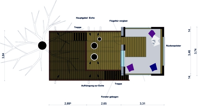 Treehouse Experience timeless space between two oaks Djuren