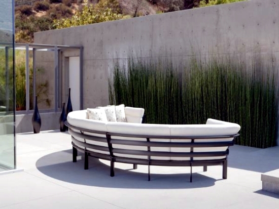 living room furniture for garden and terrace - round shapes fashion