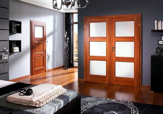 31 modern interior wood doors with glass doors Porta
