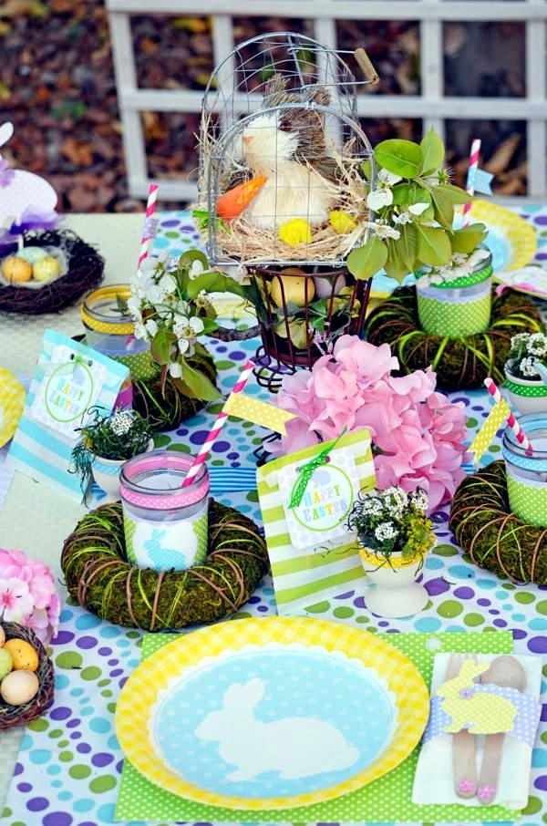 21 great decorating ideas for Easter for a colorful spring festival
