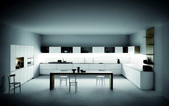 Matt modern white kitchen - Meson de Vetronica