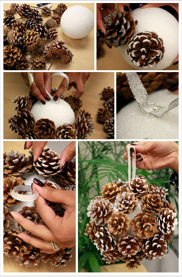 Christmas tree decorations made from natural materials - 20 Ideas to make your own
