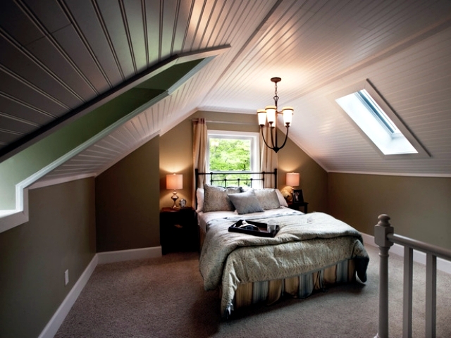 Design rooms with pitched roof to feel good