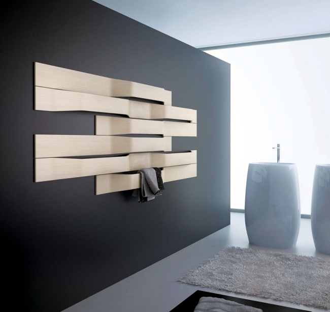 radiator design for Practical and stylish towels in the bathroom