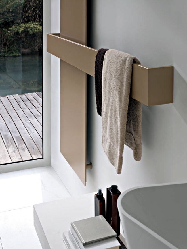 radiator design for Practical and stylish towels in the bathroom