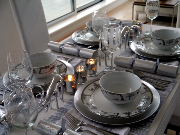 Christmas table in gold and silver - 22 ideas glamor