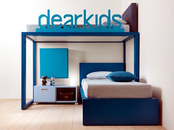 Loft bed in the nursery - and against bulky furniture