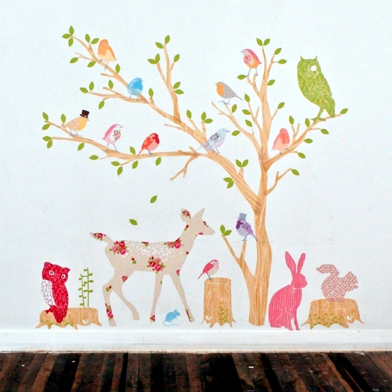 Wall stickers for baby room walls to awaken human life