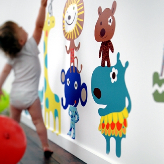 Wall stickers for baby room walls to awaken human life