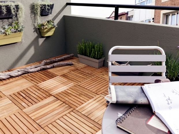 Wood tiles balcony - why wood flooring is bang on trend