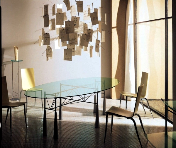Contemporary dining table made of wood, glass and metal - 16 exclusive models