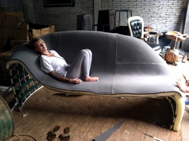 Design Leather Loveseat by David Batho comfort and aesthetics