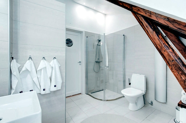Bright loft in a Scandinavian minimalist style