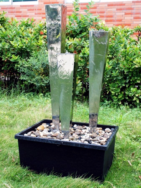 Garden Fountains Stainless Steel beautify your garden landscape
