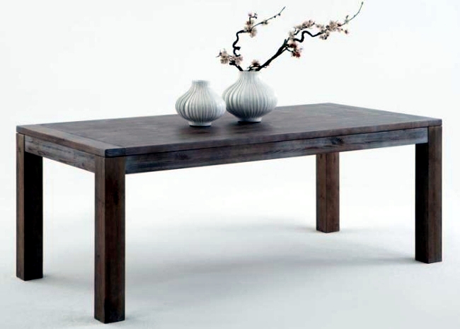 Modern dining tables solid wood provide a warm atmosphere in the room