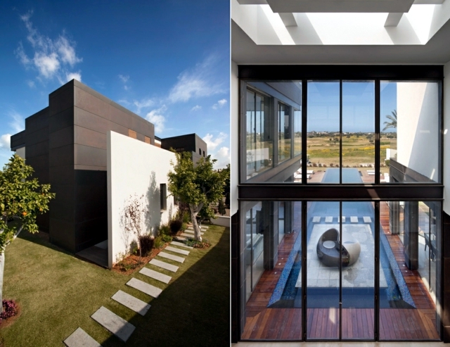 Modern house with pool promises a good time outdoors