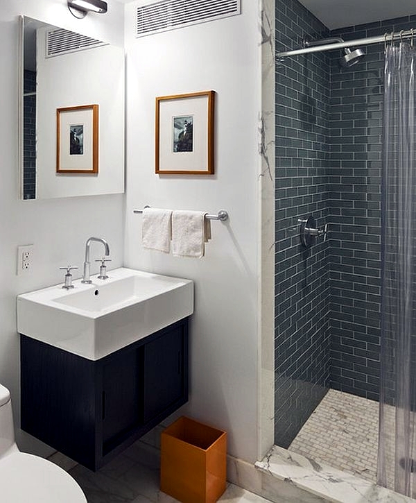 Regards orange bathroom design and increase the comfort factor