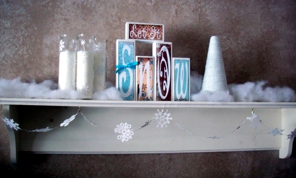 Snowflakes craft and decorate the apartment for Christmas nice