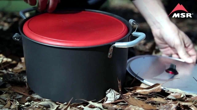 Camping Cookware MSR - stacked inside one another to save space