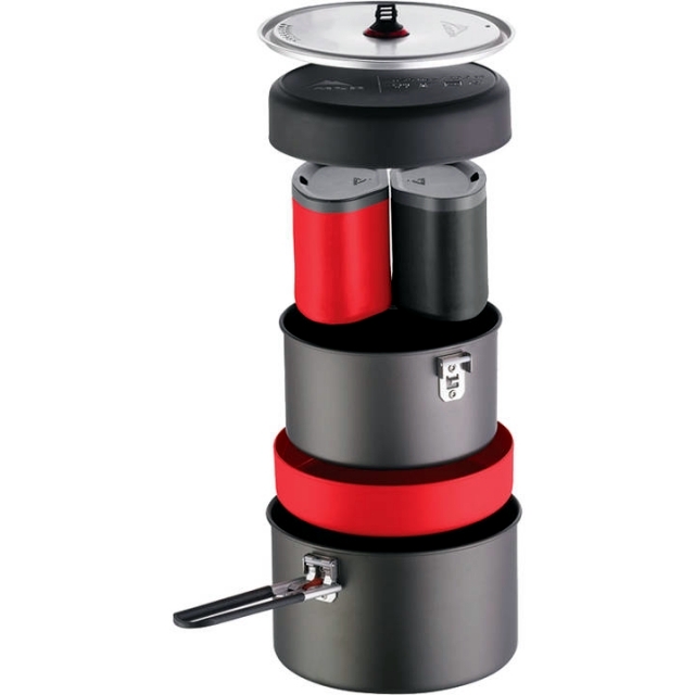 Camping Cookware MSR - stacked inside one another to save space