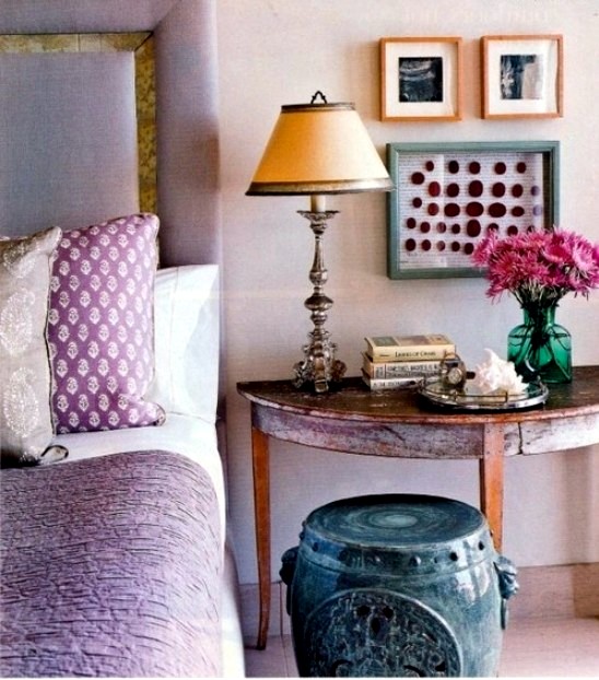 Bedroom design Purple - Lilac 20 ideas for interior decoration