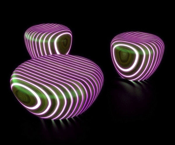 Exactly Prick Creek Futuristic Wooden furniture with integrated LED lighting | Interior Design Ideas - Ofdesign Exactly Prick Creek Futuristic Wooden furniture with integrated LED lighting | Interior Design Ideas - Ofdesign